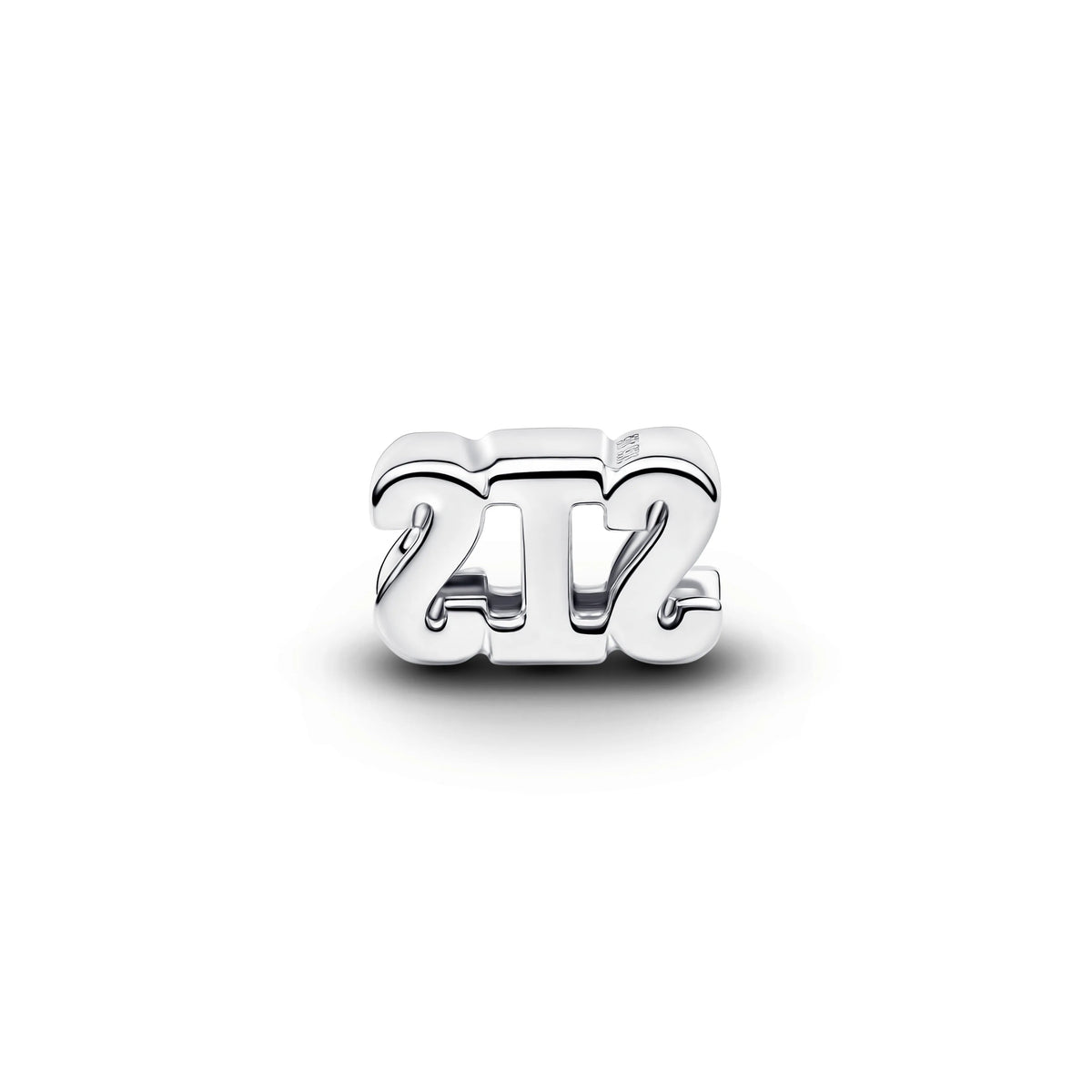 Charm SIS in argento sterling con zirconia cubica trasparente - 794454C01 - Simmi Gioiellerie -Charm