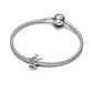 Charm Tartaruga traforata in argento sterling con smalto turchese - 794697C01 - Simmi Gioiellerie -Charm