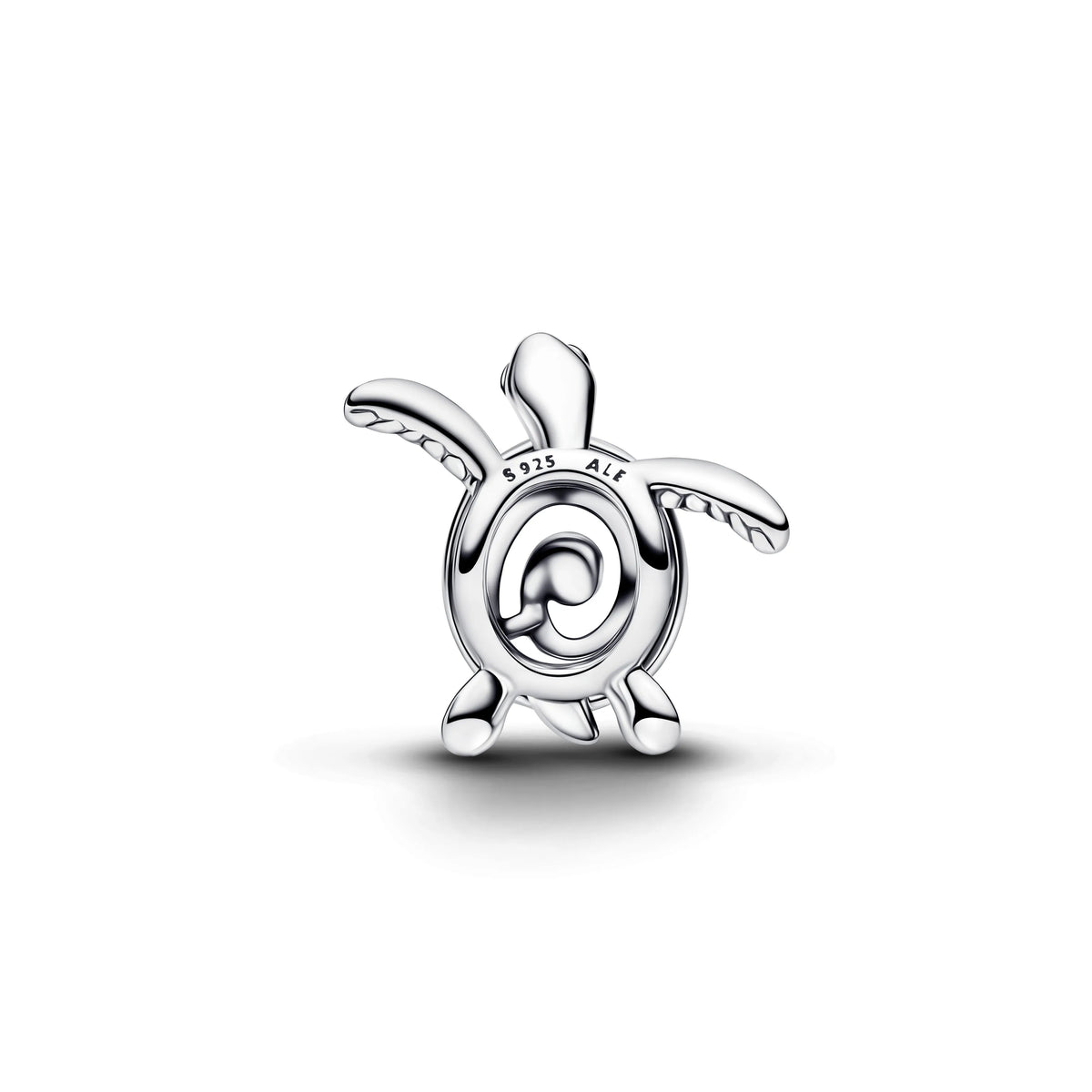 Charm Tartaruga traforata in argento sterling con smalto turchese - 794697C01 - Simmi Gioiellerie -Charm