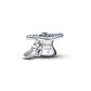 Charm Tocco di laurea in argento sterling con cristallo blu stellare e zirconia cubica trasparente - 794461C01 - Simmi Gioiellerie -Charm