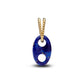Ciondolo pendente Corda nautica placcato in oro 14k con lapislazzuli sintetico - 764692C01 - Simmi Gioiellerie -Charm