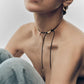 COLLANA A CORDINO LUNA IN RODOCROSITE - CO01-B49-U - Simmi Gioiellerie -Collane
