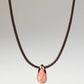 COLLANA A CORDINO LUNA IN RODOCROSITE - CO01-B49-U - Simmi Gioiellerie -Collane