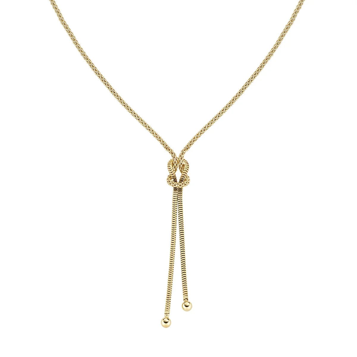 Collana Amen Nodo d'Amore Dorata - CLNOAMGG - Simmi Gioiellerie - Collane