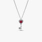 Collana Chiave con Cuore Rosso - 394392C01 - Simmi Gioiellerie - Collane