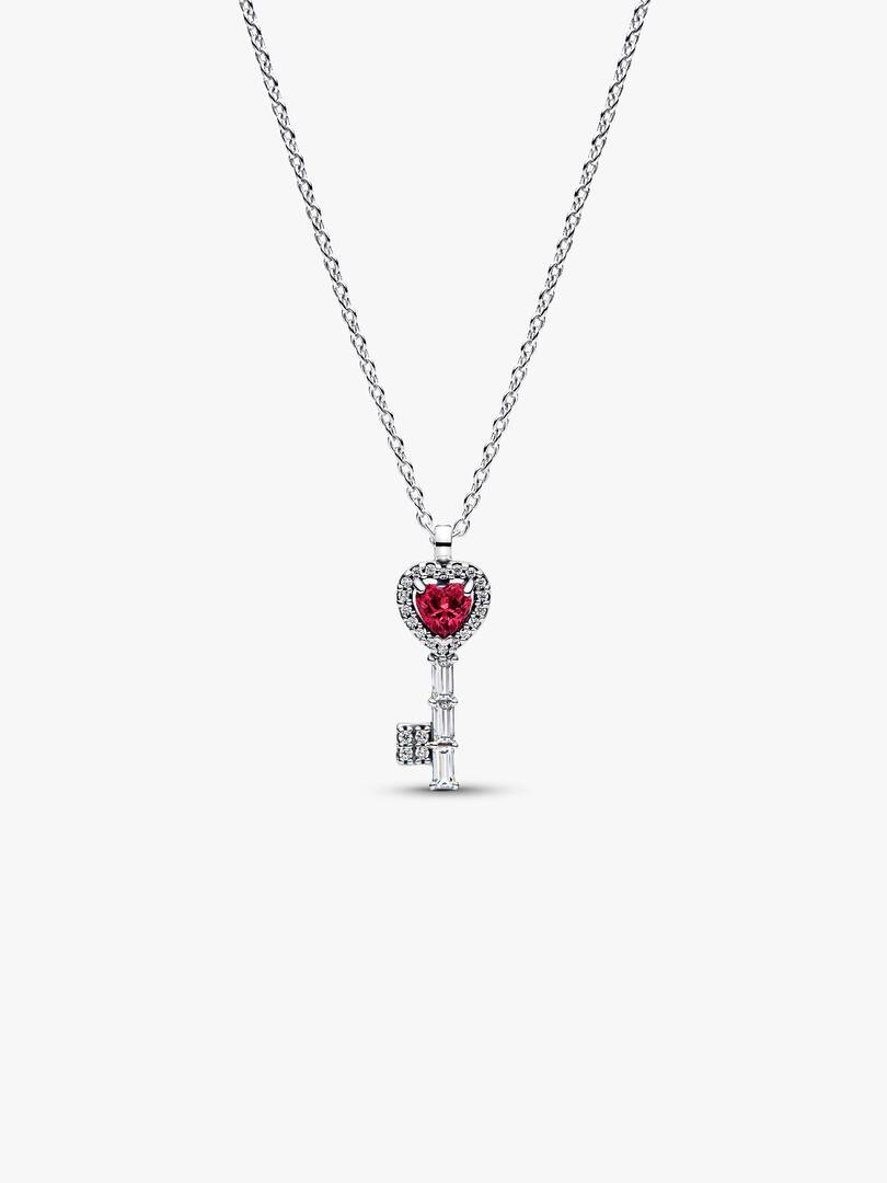 Collana Chiave con Cuore Rosso - 394392C01 - Simmi Gioiellerie - Collane