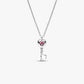 Collana Chiave con Cuore Rosso - 394392C01 - Simmi Gioiellerie - Collane