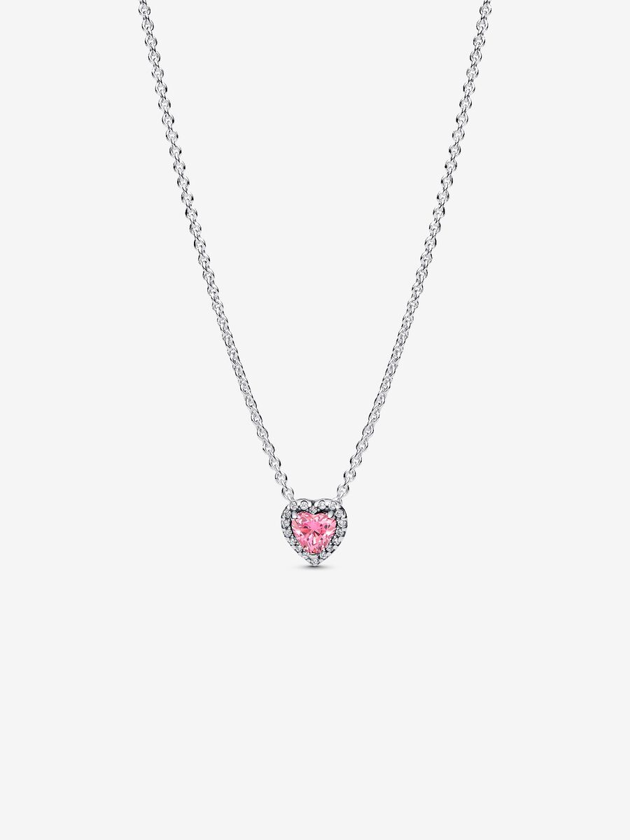 Collana Cuore in Rilievo Rosa - 398425C02 - 45 - Simmi Gioiellerie - Collane