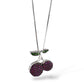 Collana da donna Ciliegia frutta in oro smeraldi e rubini - Simmi Gioielli - Simmi Gioiellerie - Collane