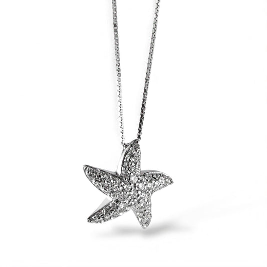 Collana da donna stella marina in oro e diamanti - Simmi Gioielli - Simmi Gioiellerie - Collane