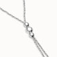 Collana da donna Uno de 50 Ciondolo lungo a sfere placcato argento Sterling con tre sfere centrali - COL2010 - Simmi Gioiellerie - Collane