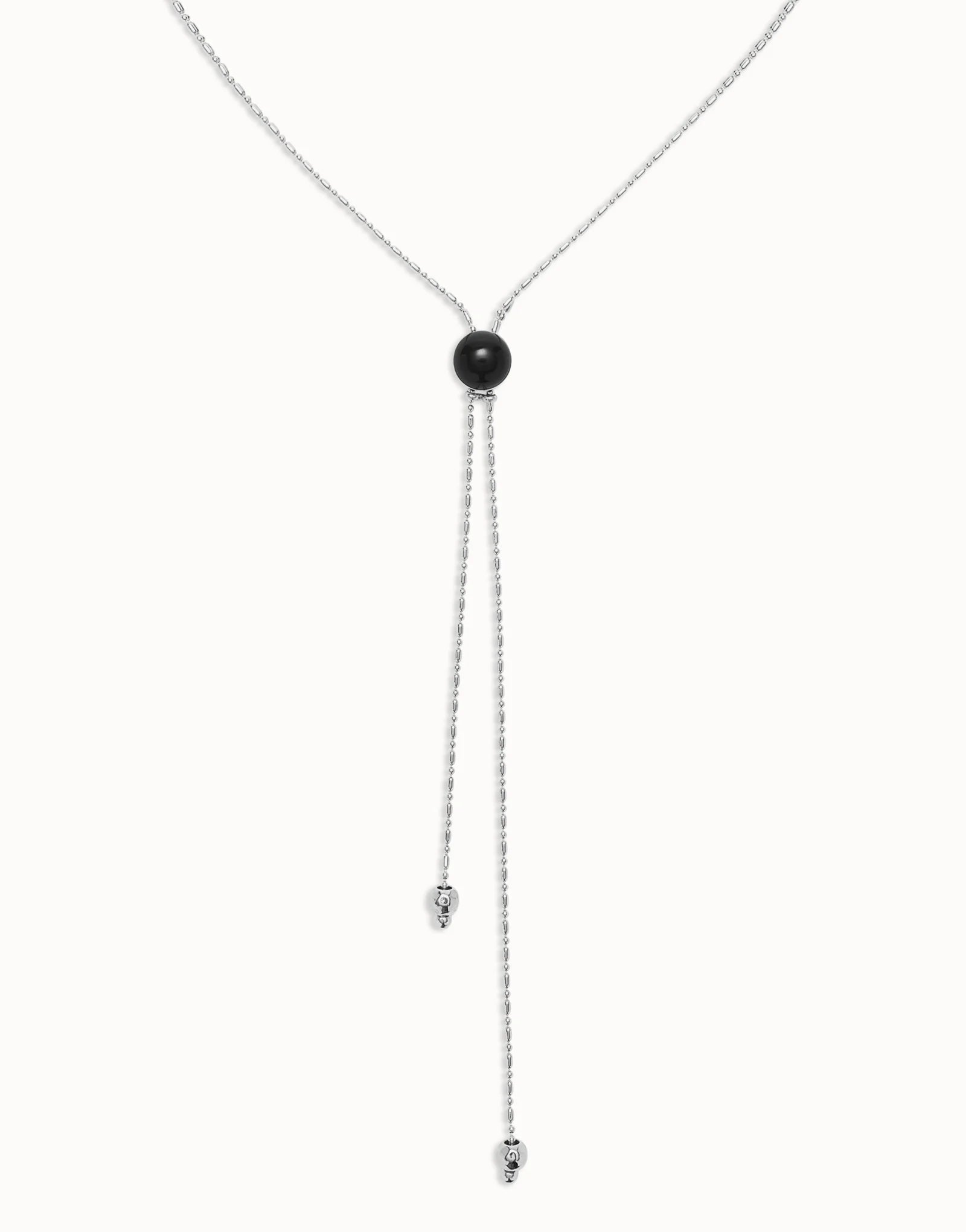 Collana da donna Uno de 50 Ciondolo lungo placcato argento Sterling con catenina regolabile e cristallo di Murano - COL2004 - Simmi Gioiellerie - Collane
