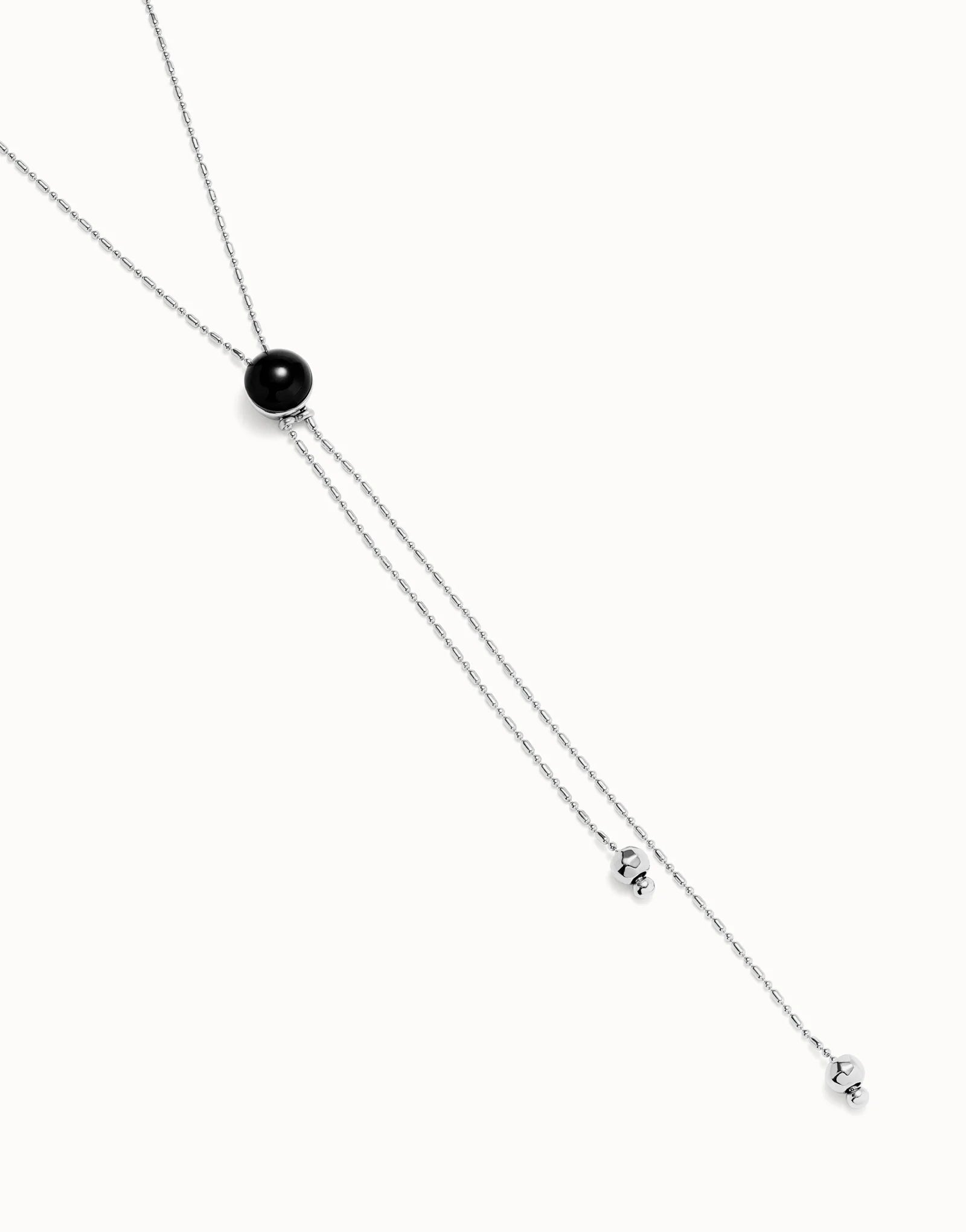Collana da donna Uno de 50 Ciondolo lungo placcato argento Sterling con catenina regolabile e cristallo di Murano - COL2004 - Simmi Gioiellerie - Collane