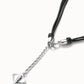Collana da donna Uno de 50 con ciondolo di cuoio placcato argento Sterling con dettaglio pesce manta gigante - Simmi Gioiellerie - Collane