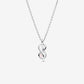 Collana Legame Infinito con Perla Rosa Artificiale - 393762C01 - 50 - Simmi Gioiellerie - Collane