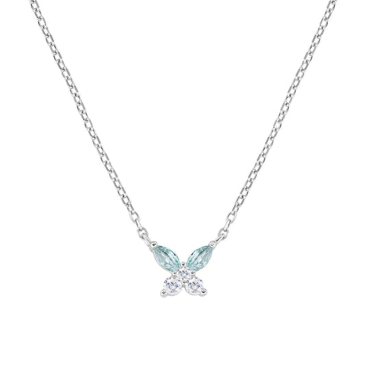 Collana Petali Blu London in Argento - CLBUTBBLB - Simmi Gioiellerie -Collane