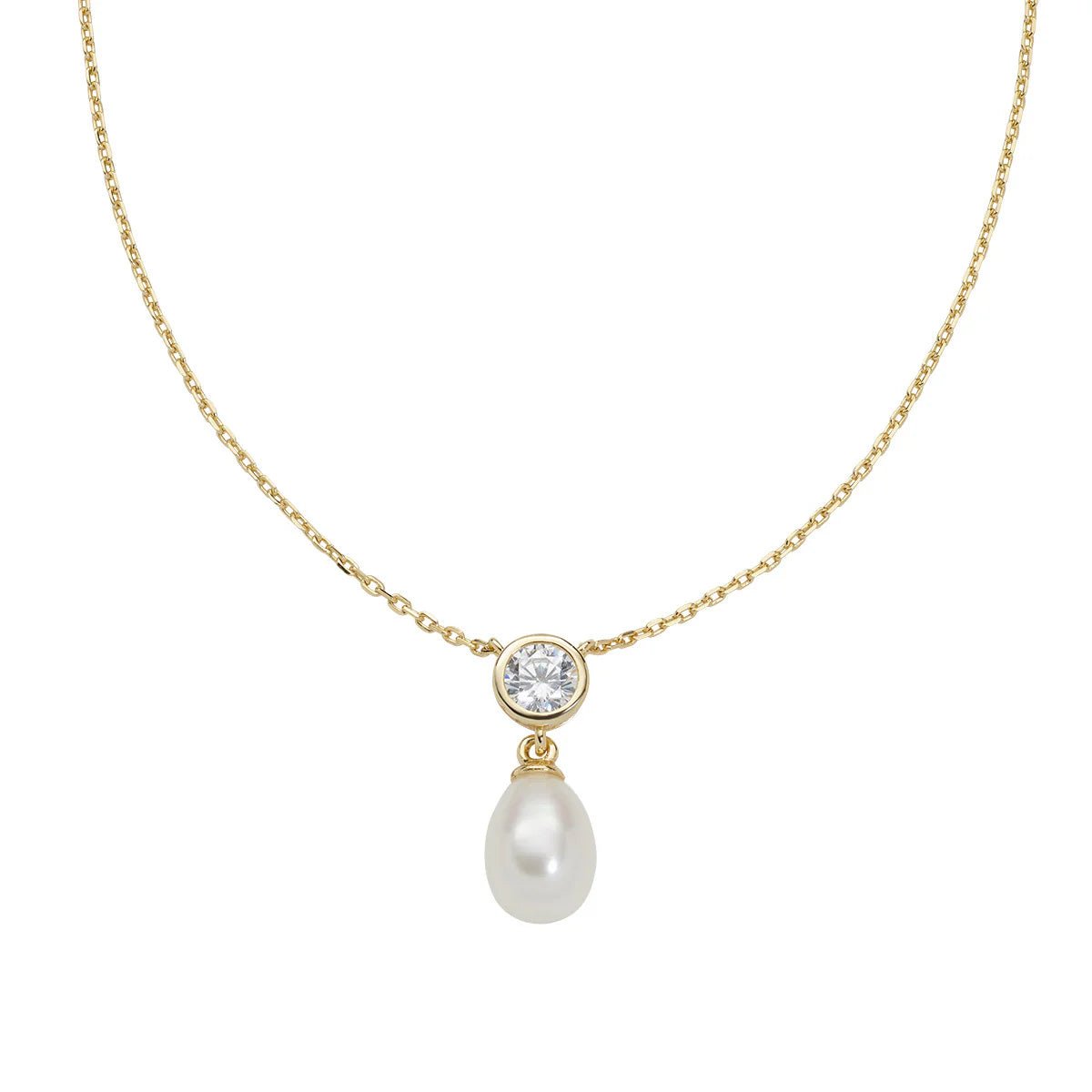 Collana Punto Luce e Perla Dorata - CLTOPEGBBZ3 - Simmi Gioiellerie - Collane