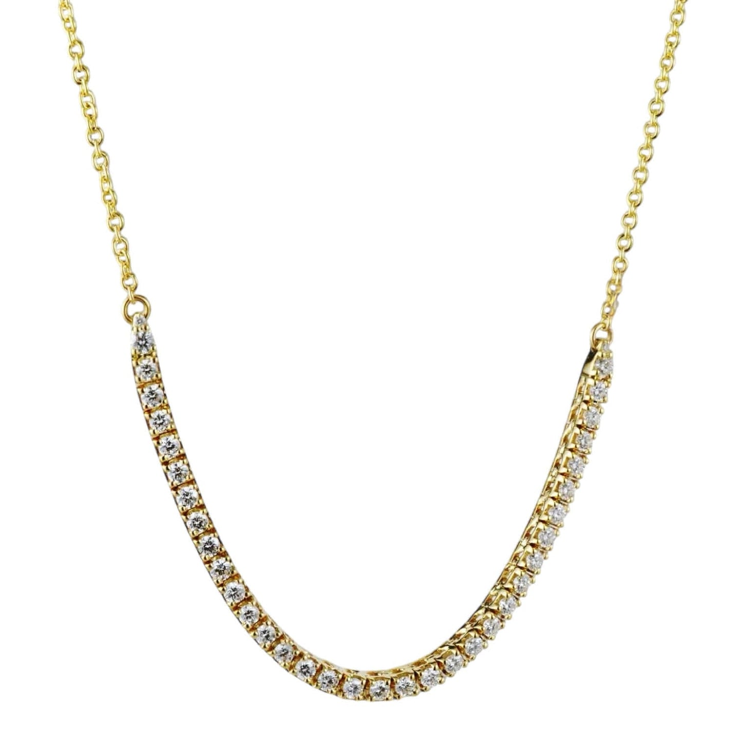 Collana tennis in oro giallo 18 kt con diamanti – Simmi Gioielli - Simmi Gioiellerie - Collane