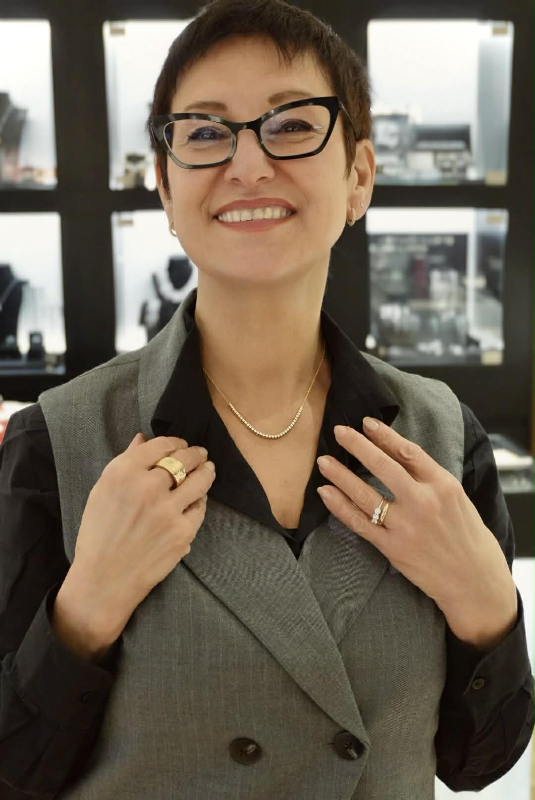 Collana tennis in oro giallo 18 kt con diamanti – Simmi Gioielli - Simmi Gioiellerie - Collane