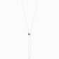Collana Uno de 50 a catena regolabile placcata in argento con due pesi - Simmi Gioiellerie - Collane