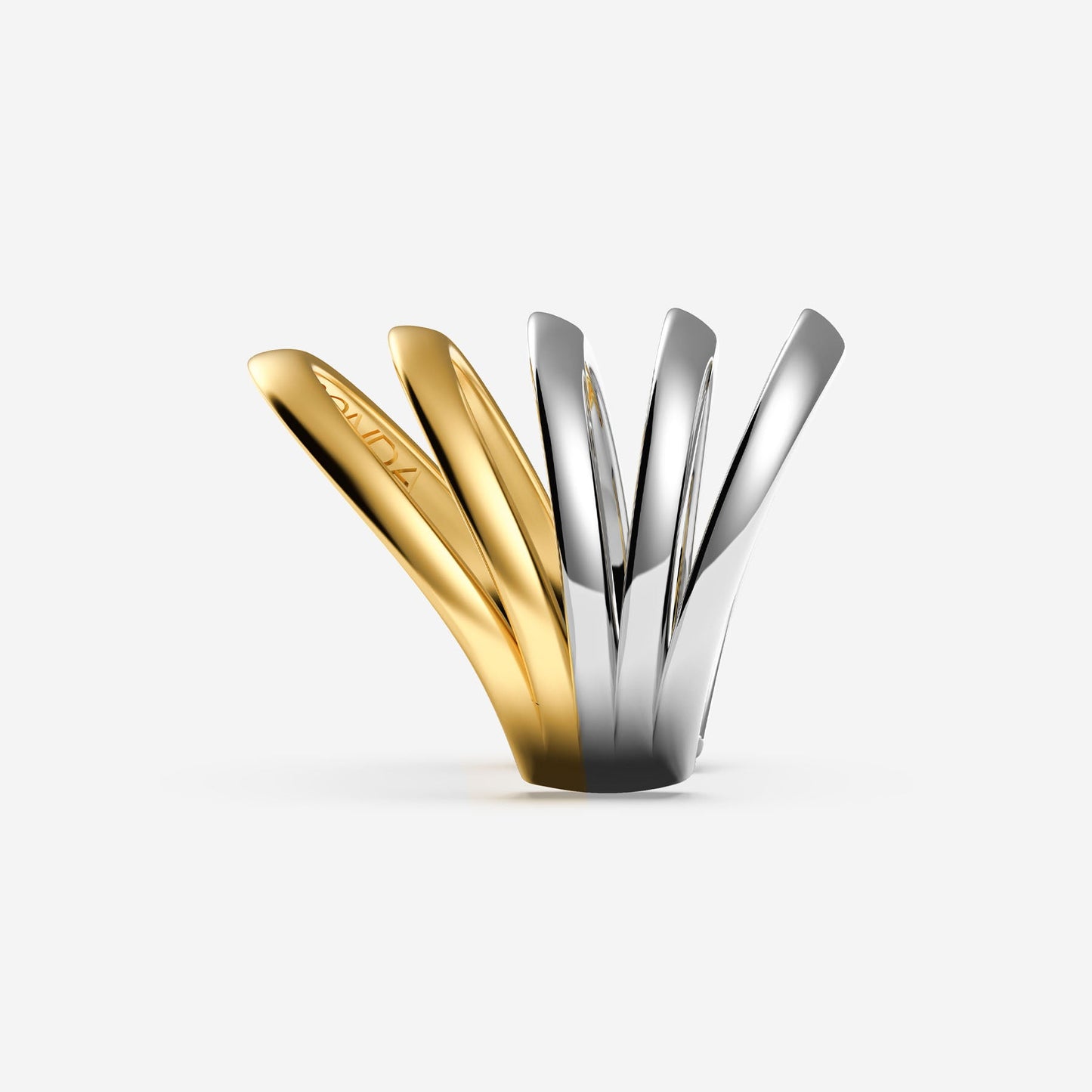 Collezione Mvp wardrobe x pianegonda Anello a cinque fasce bicolore - PMVR09 - Simmi Gioiellerie - Anelli