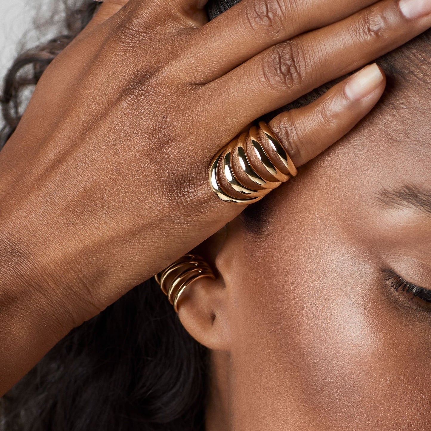 Collezione Mvp wardrobe x pianegonda Anello a cinque fasce - PMVR08 - Simmi Gioiellerie - Anelli