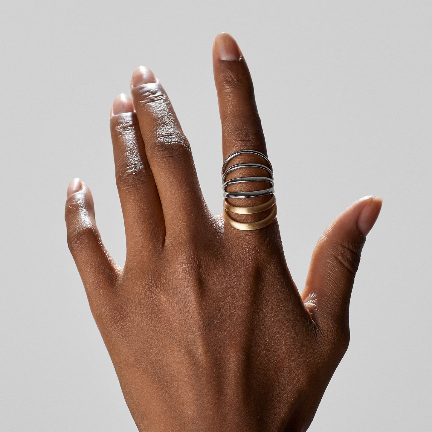 Collezione Mvp wardrobe x pianegonda Anello a sei fasce bicolore - PMVR06 - Simmi Gioiellerie - Anelli