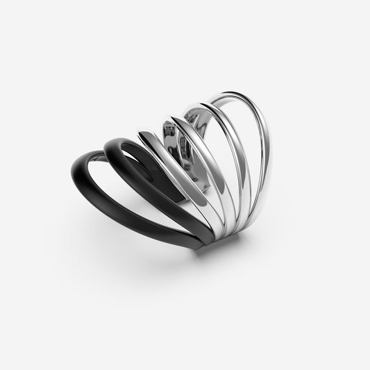 Collezione Mvp wardrobe x pianegonda Anello a sei fasce bicolore - PMVR07 - Simmi Gioiellerie - Anelli