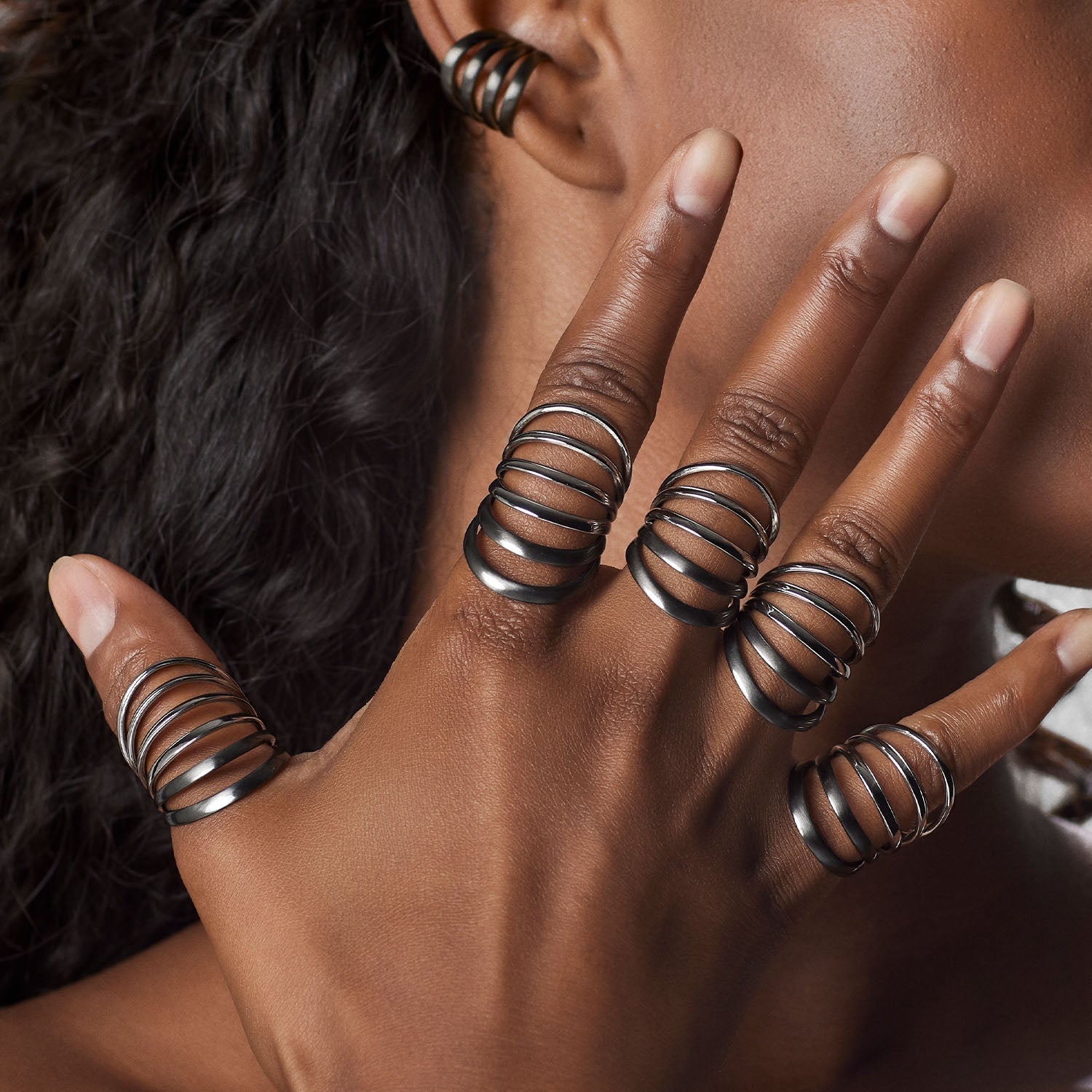 Collezione Mvp wardrobe x pianegonda Anello a sei fasce bicolore - PMVR07 - Simmi Gioiellerie - Anelli