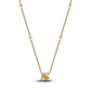 Collier Ape placcato in oro 14k con giallo brillante e zirconia cubica trasparente - 364560C01 - Simmi Gioiellerie -Collane
