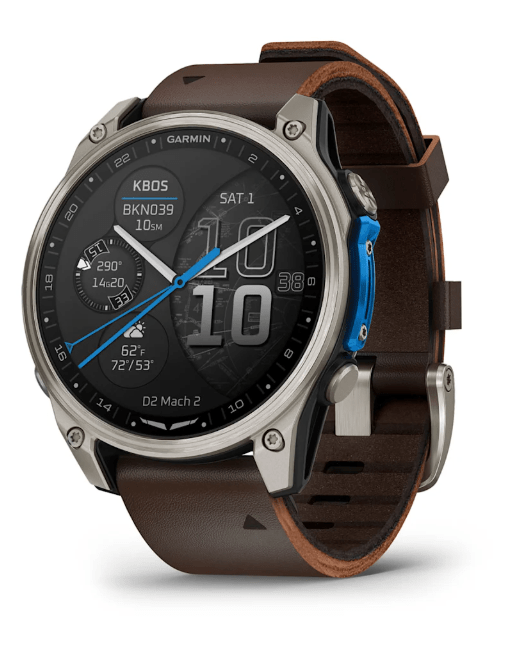 D2™ Mach 2 – 47 mm Titanium with Oxford Brown Leather Band - 010 - 02904 - 31 - Simmi Gioiellerie - Orologi