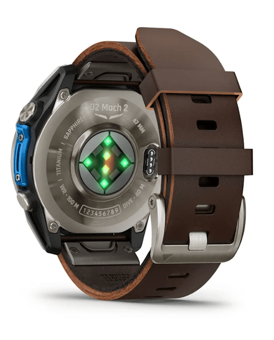 D2™ Mach 2 – 47 mm Titanium with Oxford Brown Leather Band - 010 - 02904 - 31 - Simmi Gioiellerie - Orologi