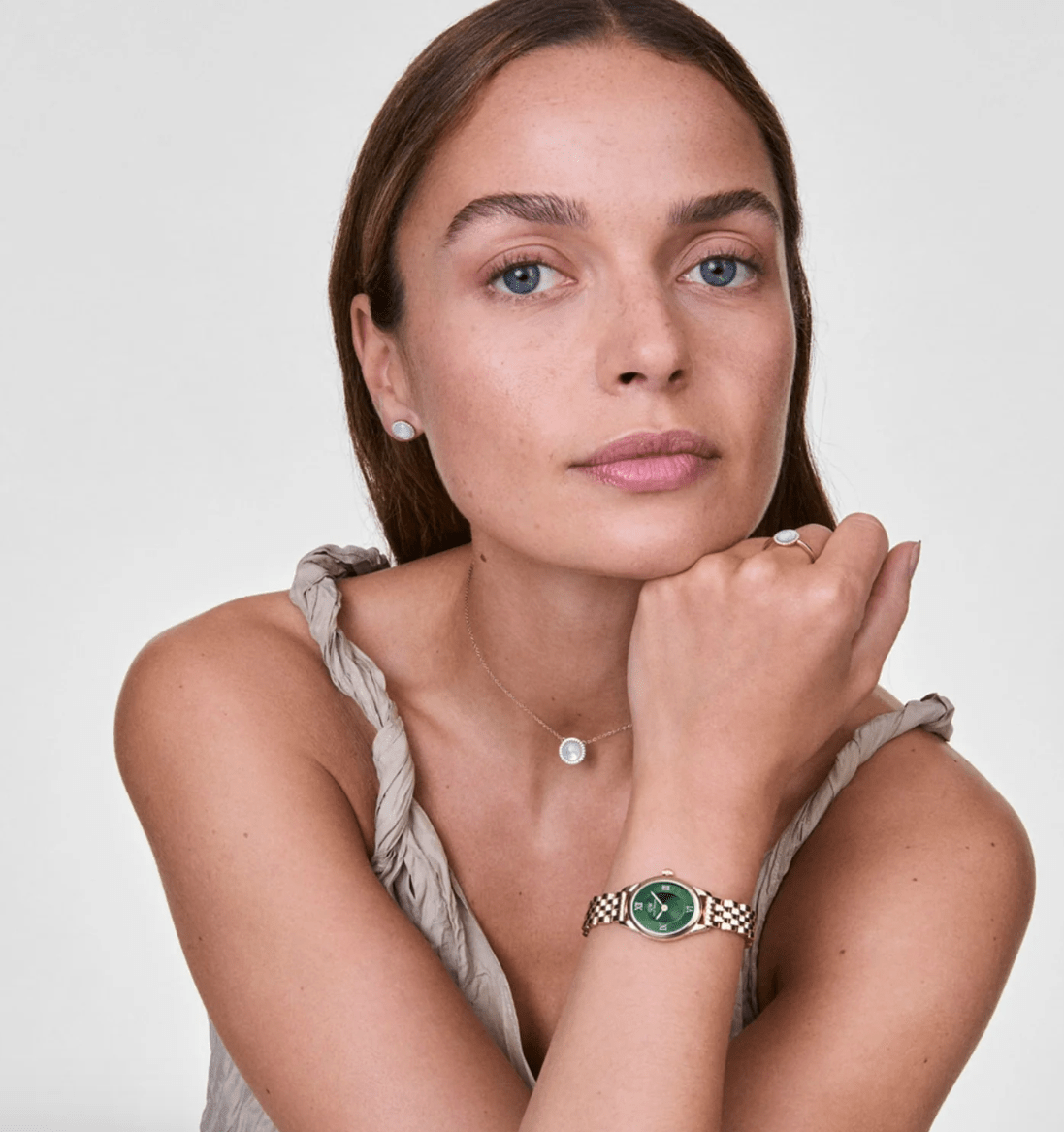 Daniel Wellington Ophelia Mini Emerald Gold - DW00100804 - Simmi Gioiellerie - Orologi