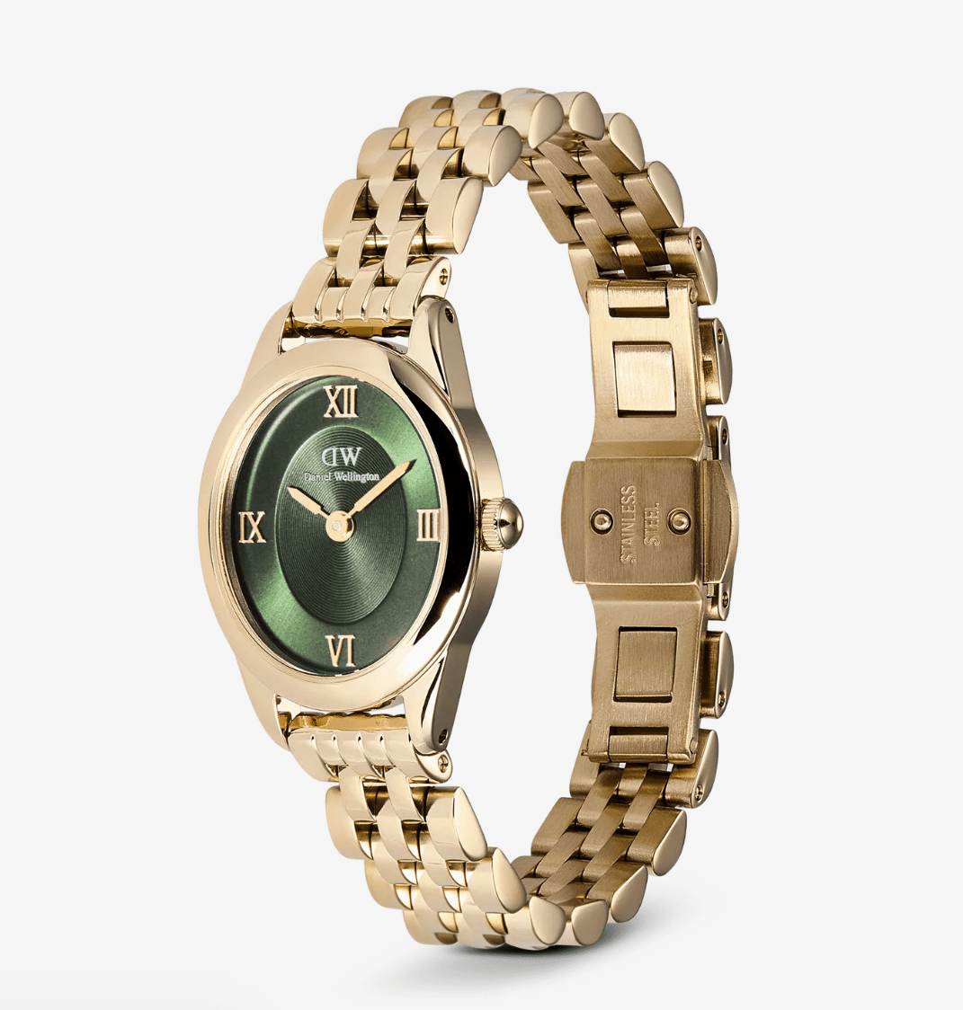 Daniel Wellington Ophelia Mini Emerald Gold - DW00100804 - Simmi Gioiellerie - Orologi
