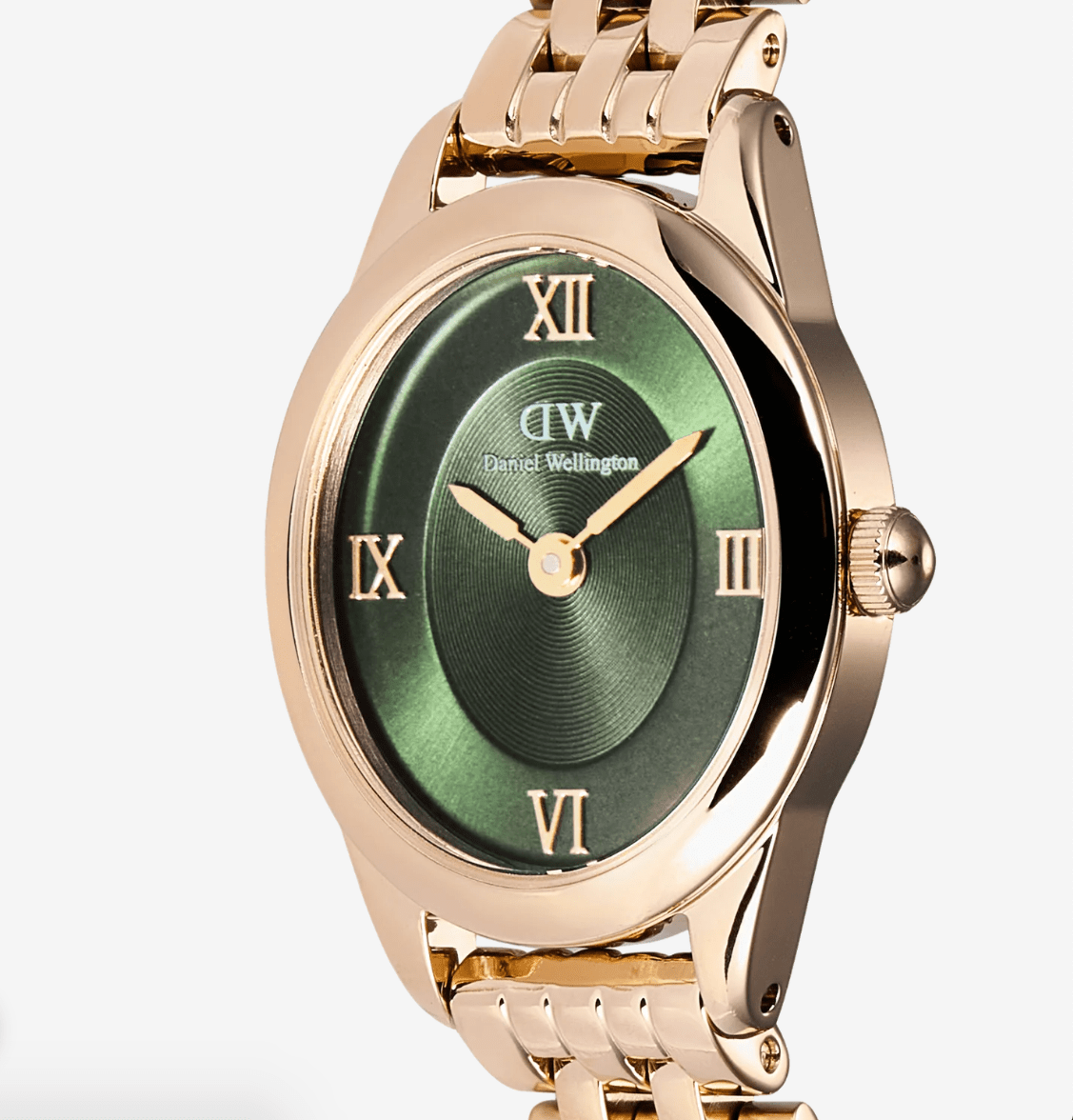 Daniel Wellington Ophelia Mini Emerald Rose Gold - DW00100806 - Simmi Gioiellerie - Orologi