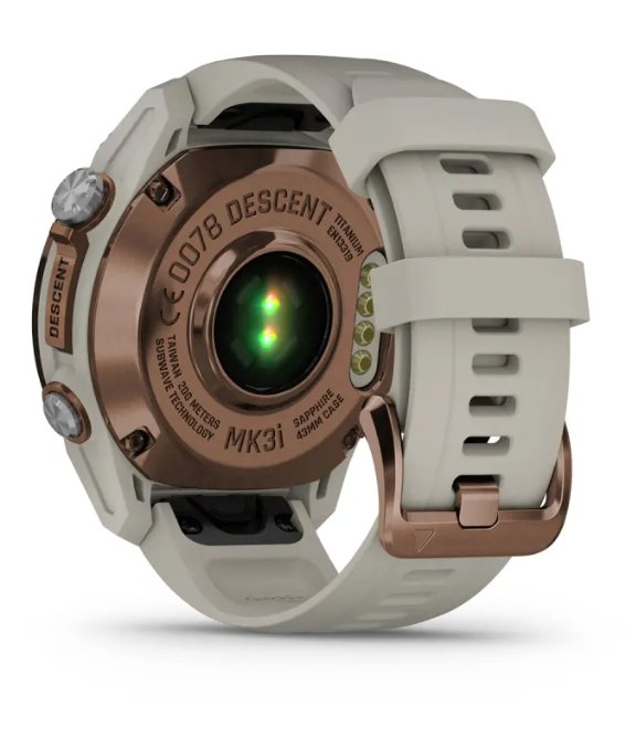 Descent™ Mk3i – 43 mm Bronze PVD titanium con cinturino in silicone French grey - 010-02753-14 - Simmi Gioiellerie -Orologi