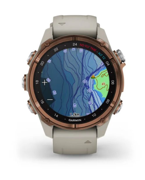 Descent™ Mk3i – 43 mm Bronze PVD titanium con cinturino in silicone French grey - 010-02753-14 - Simmi Gioiellerie -Orologi