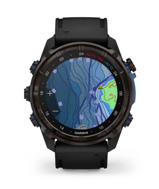 Descent™ Mk3i – 51 mm Carbon grey DLC titanium con cinturino in silicone black - 010-02752-11 - Simmi Gioiellerie -Orologi