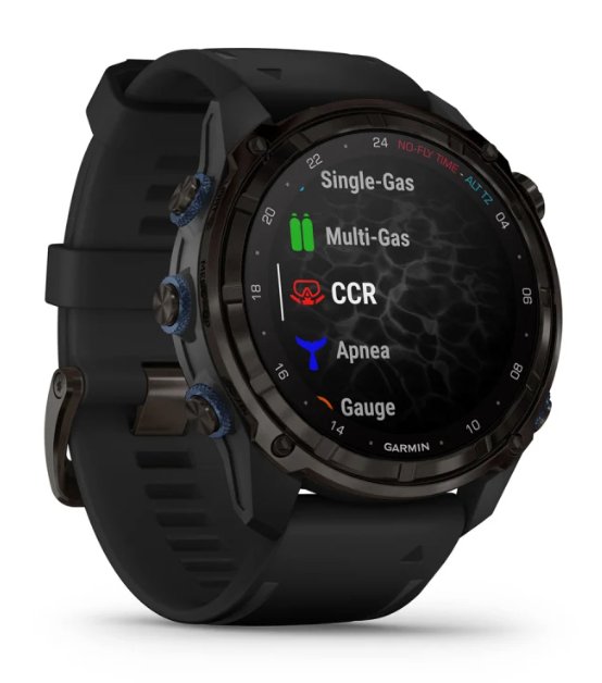 Descent™ Mk3i – 51 mm Carbon grey DLC titanium con cinturino in silicone black - 010-02752-11 - Simmi Gioiellerie -Orologi