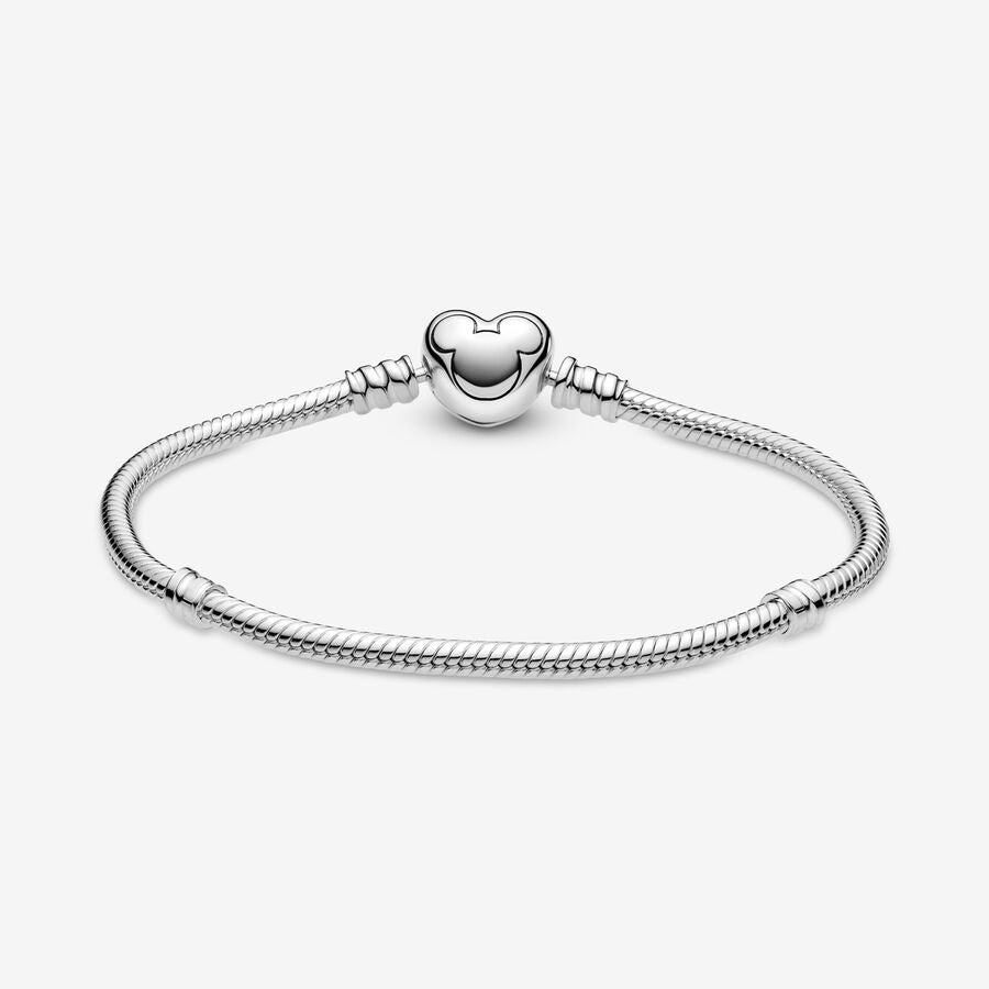 Disney, Bracciale chiusura a cuore e Mickey Mouse - 599299C01 - Simmi Gioiellerie - Bracciali