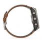 fēnix® 8 - 51 mm, AMOLED Sapphire, Titanio, Carbon Grey DLC & Chestnut (Pelle) - 010 - 02905 - 40 - Simmi Gioiellerie - Orologi