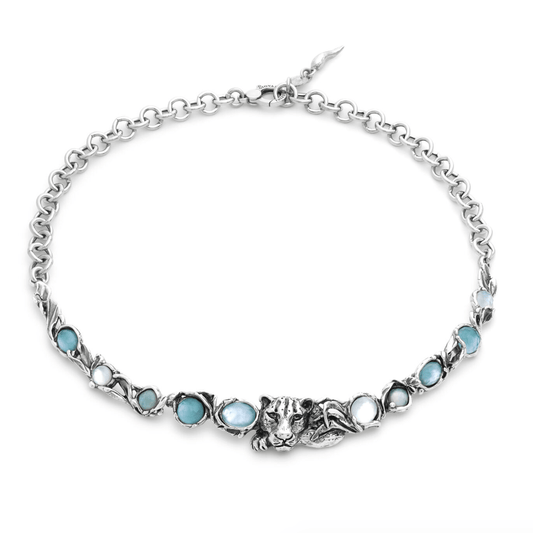 Giovanni Raspini Collana Blue Jaguar - 12680 - Simmi Gioiellerie -Collane