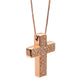 Girocollo con Croce in Oro Rosa 18 kt e Diamanti - Simmi Gioielli - Simmi Gioiellerie - Collane