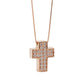 Girocollo Croce Oro Rosa 18 kt con Diamanti – Simmi Gioielli - Simmi Gioiellerie - Collane