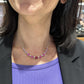 Girocollo da donna in argento con cuori rossi - Simmi Gioiellerie -Collane