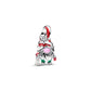 Gnomo charm in argento sterling con zirconia cubica trasparente, rosso, rosa e fosforescente smalto - 794969C01 - Simmi Gioiellerie -Charm