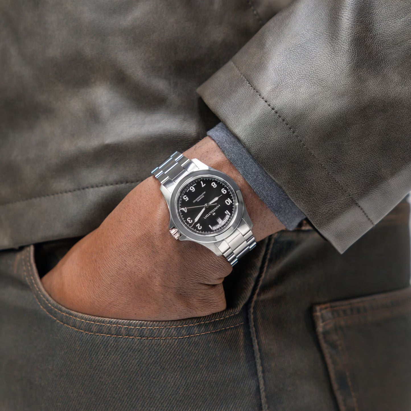 KHAKI FIELD KING DAY-DATE 40MM - H64475131