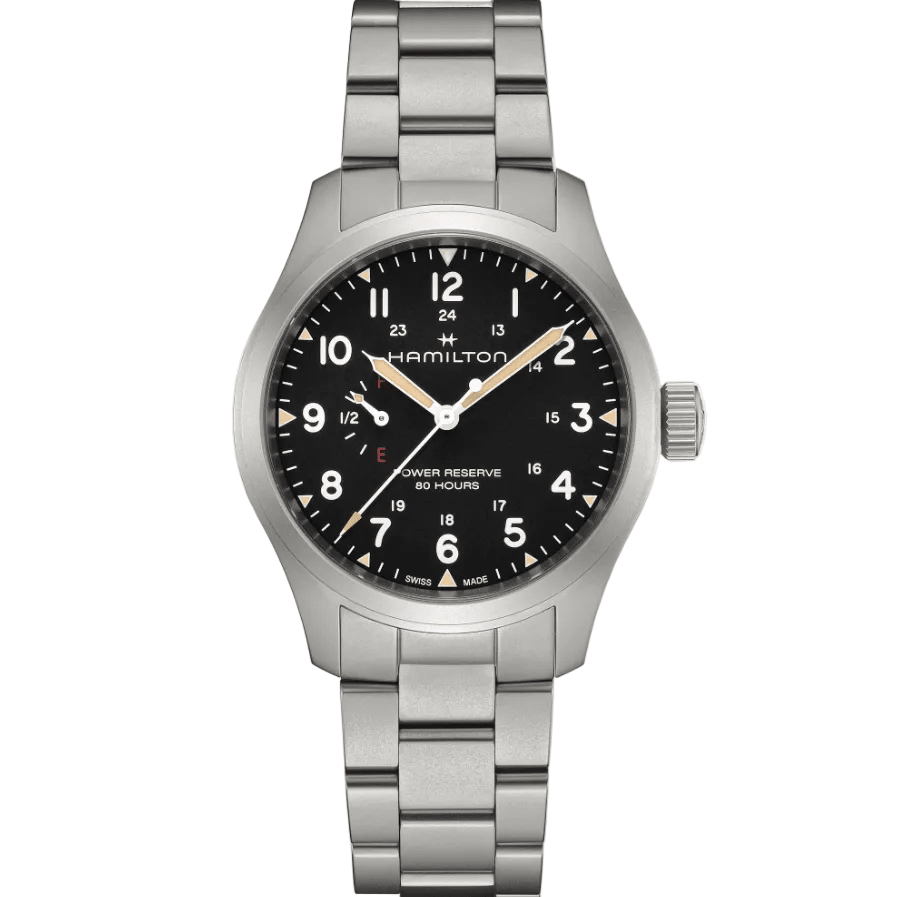 HAMILTON | KHAKI FIELD MECHANICAL POWER RESERVE | 40mm | H69509130 - Simmi Gioiellerie - Orologi