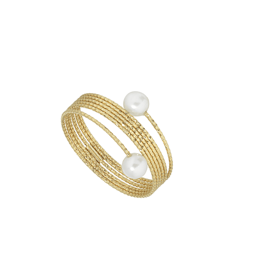 MagicWire Anello con perle Neve - Simmi Gioiellerie - Anelli