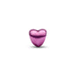 Mini Charm Cuore in argento sterling con smalto rosa - 794785C01 - Simmi Gioiellerie -Charm